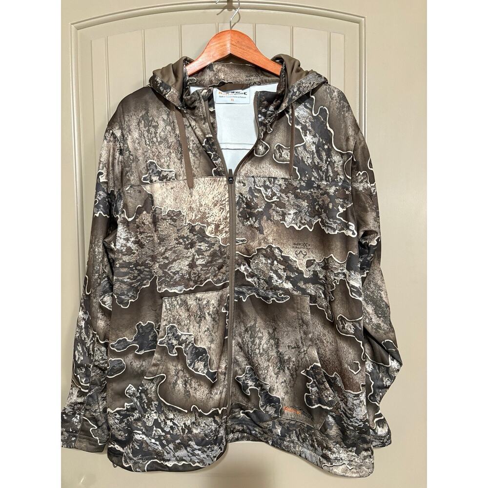 Rustic Ridge Jacket Mossy Oak Camo Hooded Mens Size XL
